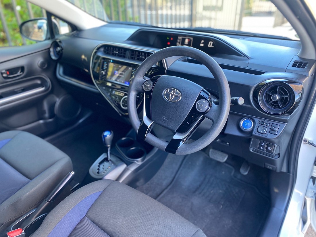 2019 Toyota Aqua New Zealand front interior.