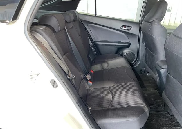 2018 Toyota Prius front and rear seats. 