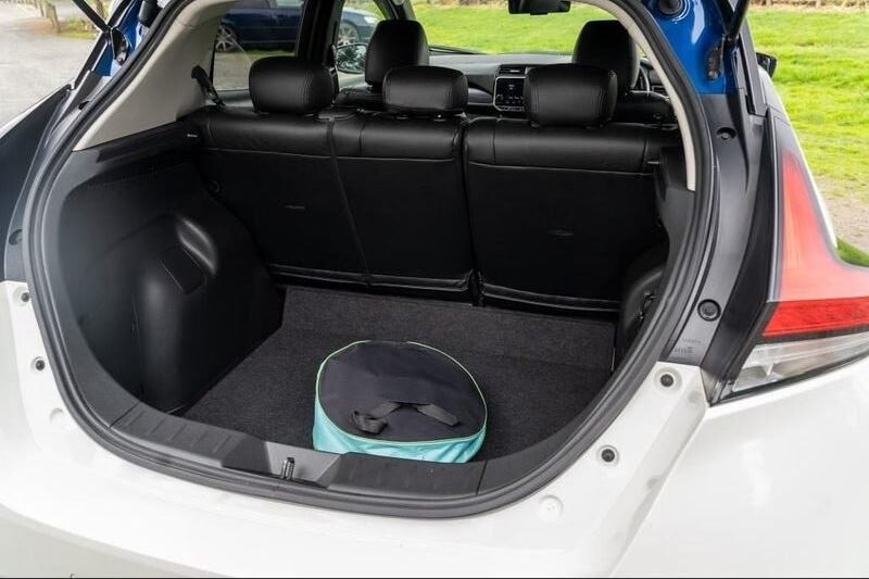 2021 Nissan Leaf cargo space.