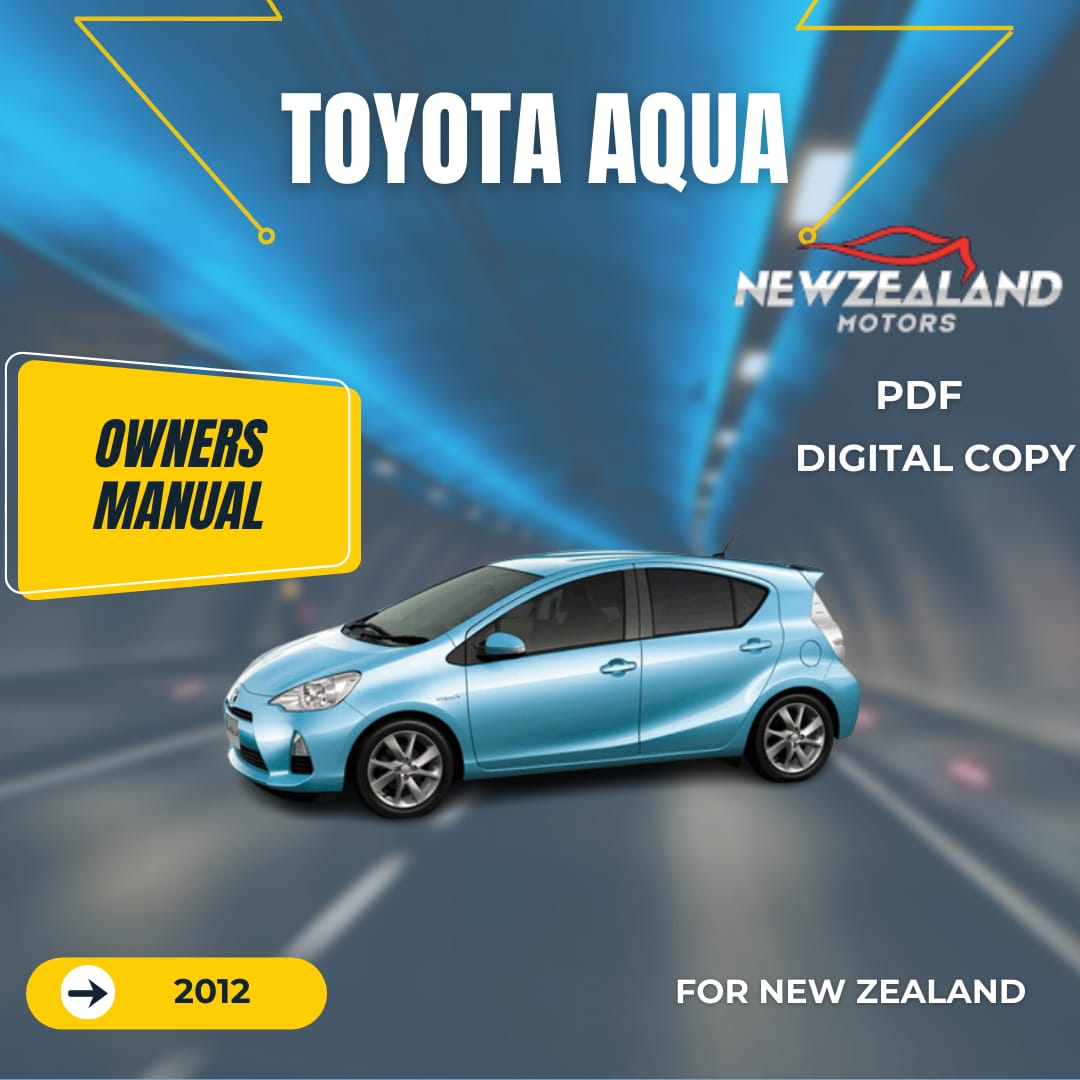 TOYOTA AQUA 2012 OWNERS MANUAL IN ENGLISH