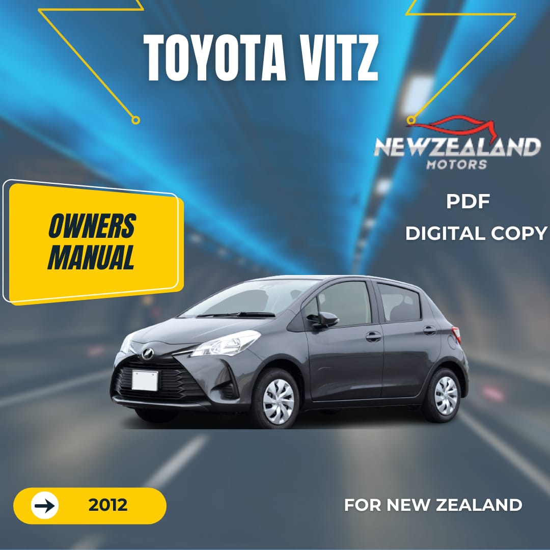 TOYOTA VITZ 2012 OWNERS MANUAL IN ENGLISH