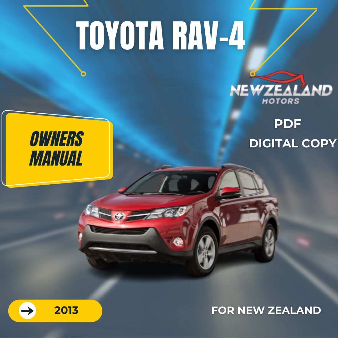 TOYOTA RAV4 2013 OWNERS MANUAL IN ENGLISH