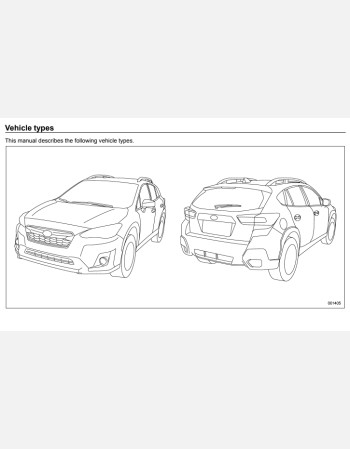 SUBARU XV 2018 OWNERS MANUAL