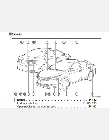 Toyota Corolla 2013, 2014, 2015, 2016 & 2017 Owner’s Manual