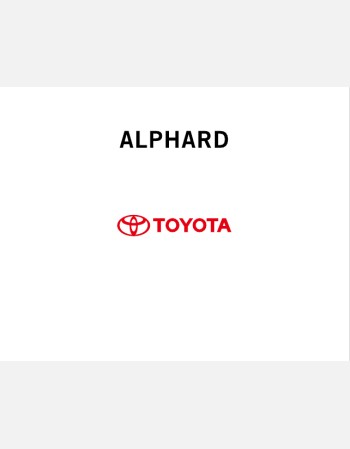 TOYOTA ALPHARD 2015-2016 OWNERS MANUAL IN ENGLISH