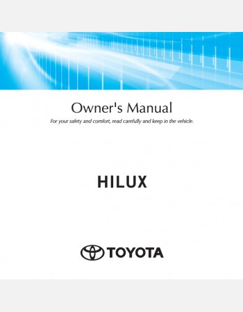 TOYOTA HILUX 2024 OWNER’S MANUAL