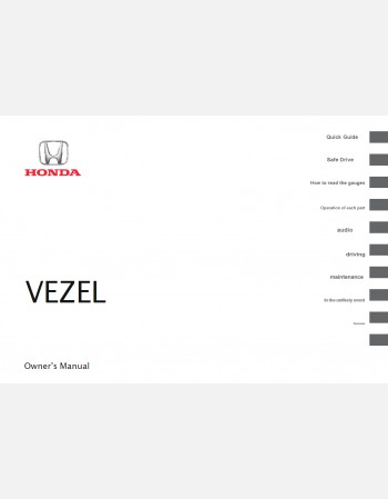 Honda Vezel/ HR-V 2022-2024 Owner’s Manual In English