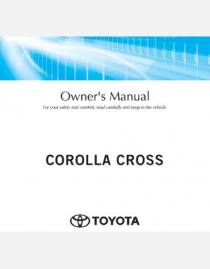 Corolla Cross Owner's Manual.