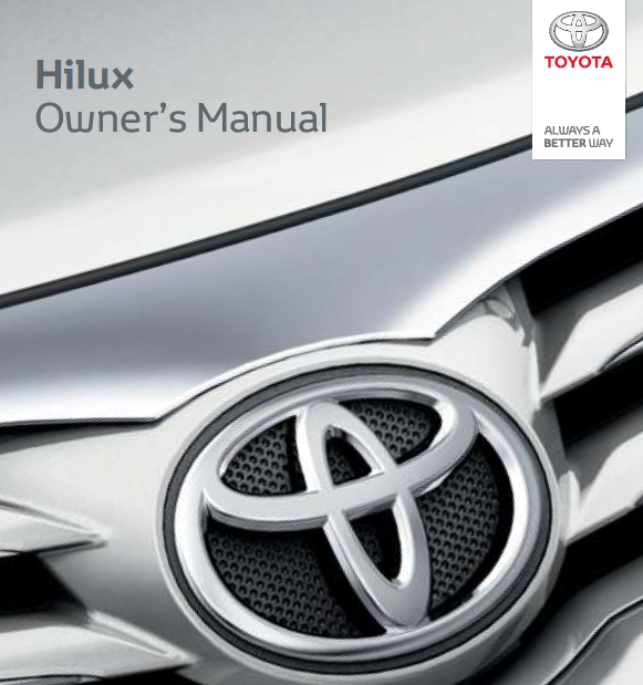 TOYOTA HILUX 2021 OWNER’S MANUAL