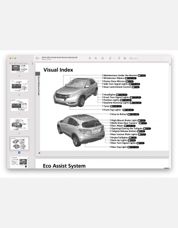 Honda Vezel 2014, 2015, 2016 & 2017 Owner’s Manual In English