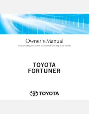 Toyota Fortuner 2020-2021 Owner’s Manual