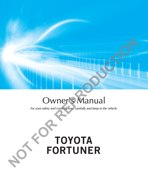 Toyota Fortuner 2016-2017 Owner’s Manual