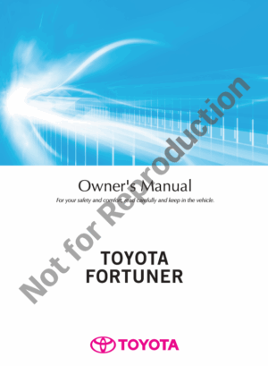 TOYOTA FORTUNER 2017-2018 OWNERS MANUAL