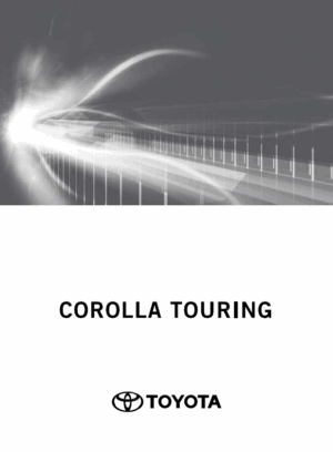 TOYOTA COROLLA TOURING 2019-2020 OWNERS MANUAL