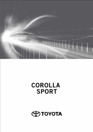 TOYOTA COROLLA SPORT 2020-2021 OWNERS MANUAL