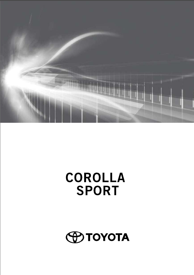 TOYOTA COROLLA SPORT 2020-2021 OWNERS MANUAL