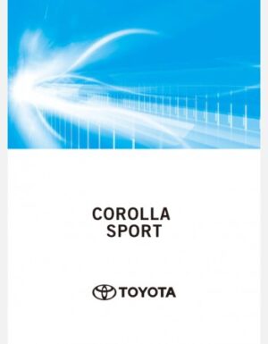 TOYOTA COROLLA SPORT 2023-2024 OWNERS MANUAL