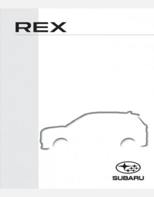 SUBARU REX 2022 2023 & 2024 OWNERS MANUAL