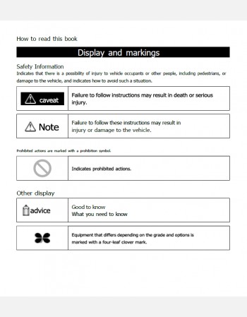 SUBARU LEVORG 2015- 2016 OWNERS MANUAL