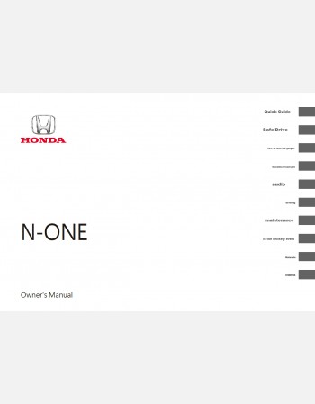 HONDA N-ONE 2021-2022 OWNERS MANUAL IN ENGLISH