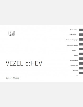 Honda Vezel Hybrid 2024-2025 OWNERS MANUAL