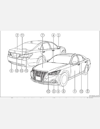 TOYOTA CROWN HYBRID 2016, 2017, 2018 OWNERS MANUAL