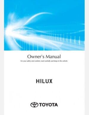 TOYOTA HILUX 2024-2025 OWNERS MANUAL