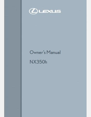 LEXUS NX 350H 2024-2025 OWNERS MANUAL