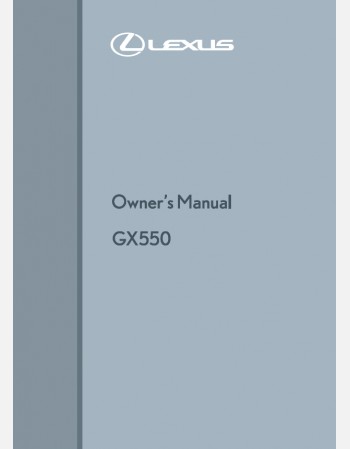 LEXUS GX550 2024 OWNERS MANUAL
