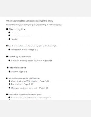 SUZUKI SWIFT SPORT 2015, 2016 & 2017 OWNERS MANUAL