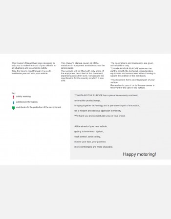 TOYOTA PROACE 2018 OWNERS MANUAL