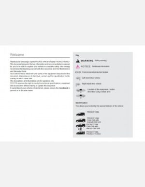 TOYOTA PROACE 2020 OWNERS MANUAL