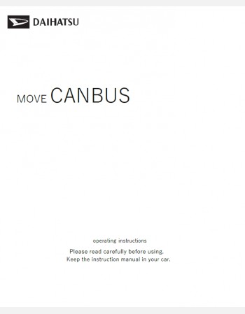 DAIHATSU MOVE CANBUS 2025 OWNERS MANUAL