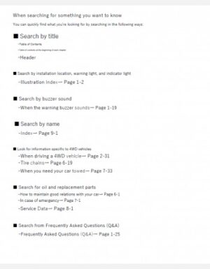 SUZUKI IGNIS 2016 2017 2018 2019 & 2020 OWNERS MANUAL