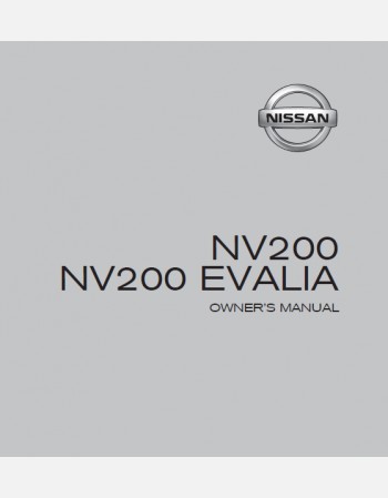 2014 NISSAN NV200 OWNERS MANUAL