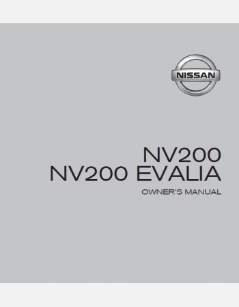 2016 NISSAN NV200 OWNERS MANUAL