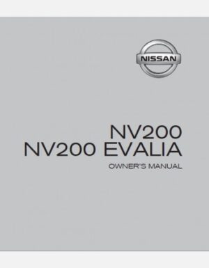 2018 NISSAN NV200 OWNERS MANUAL