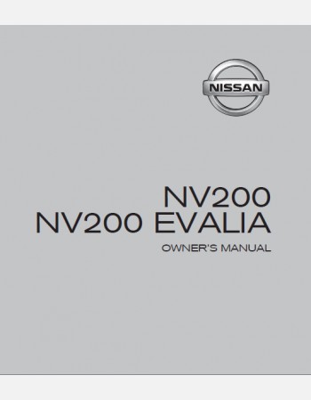 2017 NISSAN NV200 OWNERS MANUAL