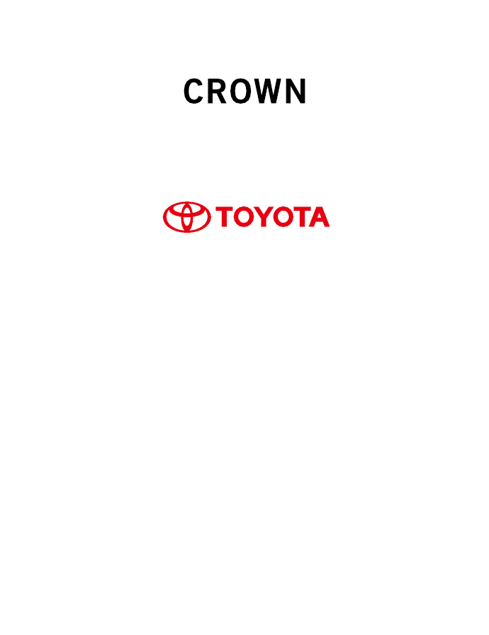 TOYOTA CROWN HYBRID 2015-2016 OWNERS MANUAL