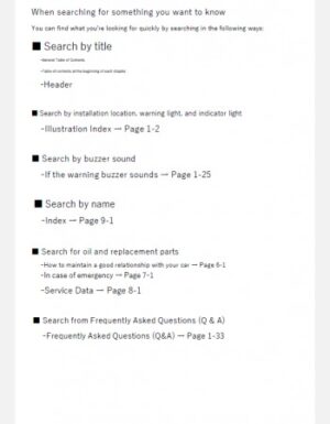 Suzuki Jimny Sierra 2022, 2023 & 2024 Owner’s Manual