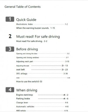 Suzuki Jimny Sierra 2018 Owner’s Manual