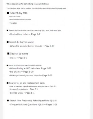 Suzuki Alto Works 2018 Owner’s Manual