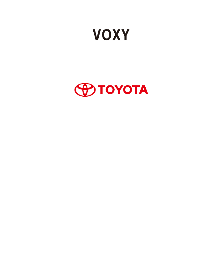 Toyota Voxy 2016-2017 Owner’s Manual in English