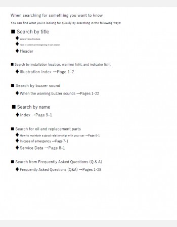 SUZUKI BALENO 2018-2019 OWNERS MANUAL