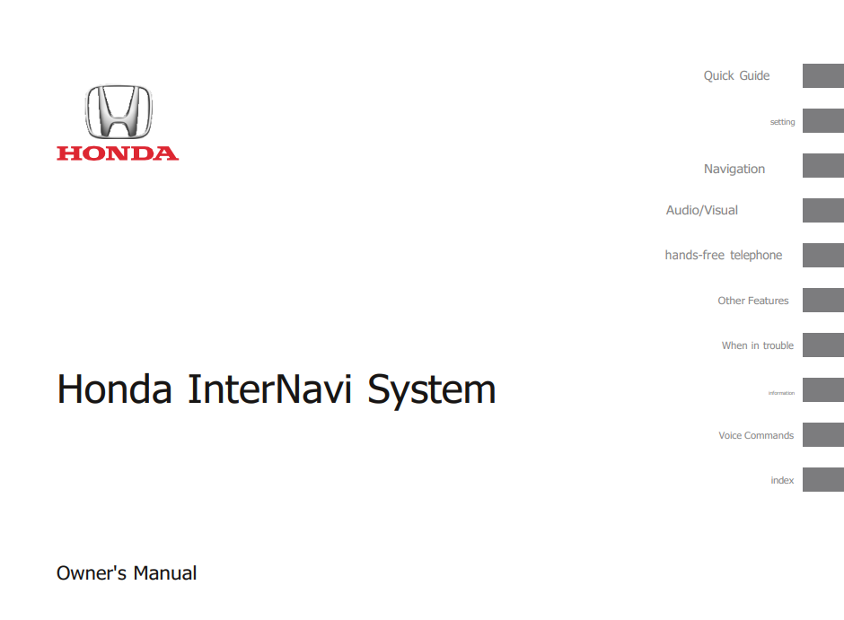 HONDA VEZEL 2019-2020 MULTIMEDIA SYSTEM MANUAL