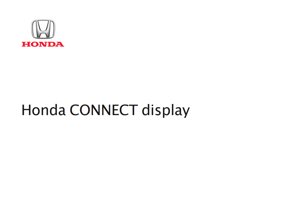HONDA VEZEL 2021, 2022, 2023& 2024 MULTIMEDIA SYSTEM MANUAL