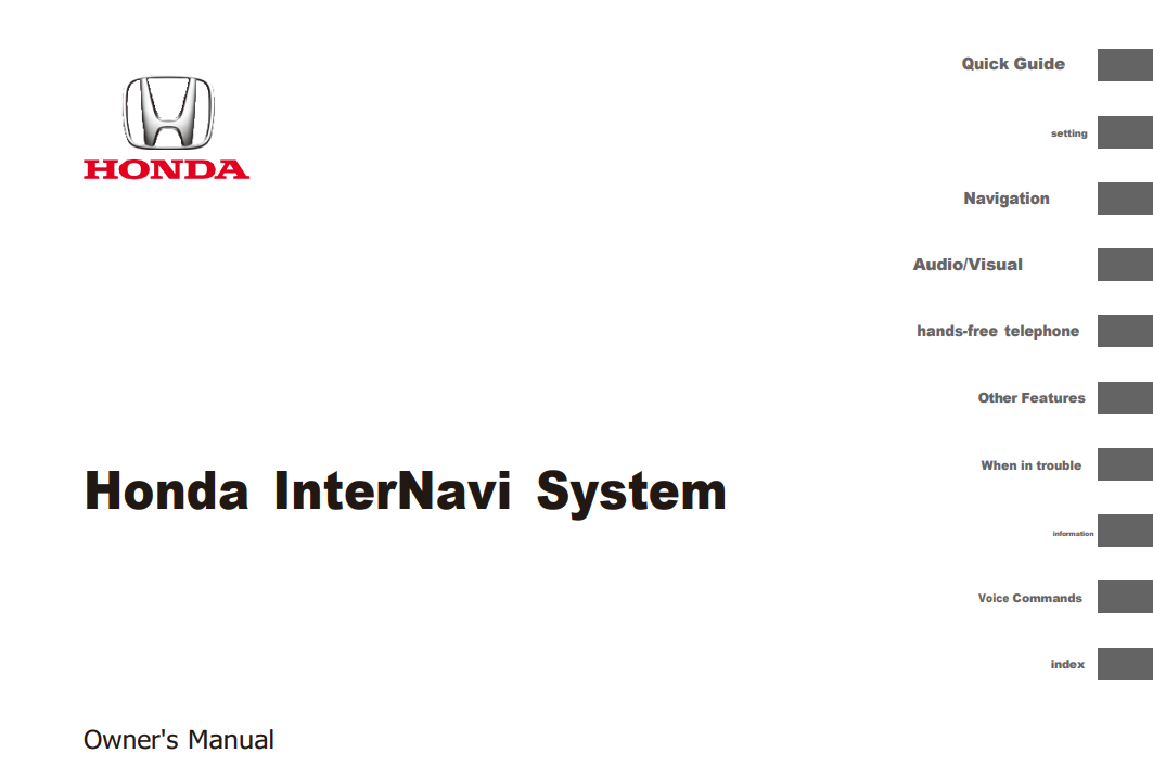 HONDA VEZEL 2015-2016 MULTIMEDIA SYSTEM MANUAL