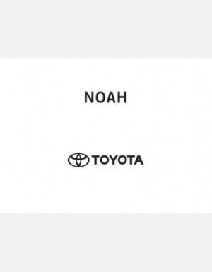 TOYOTA NOAH 2023-2024 OWNERS MANUAL IN ENGLISH