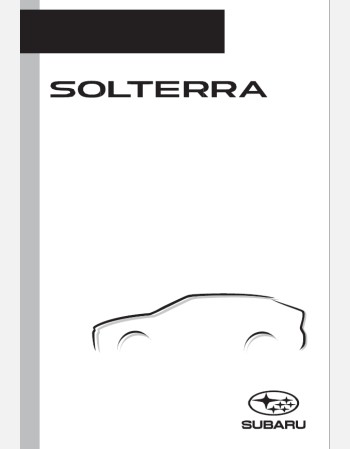 SUBARU SOLTERRA 2022-2023 NAVIGATION & MULTIMEDIA MANUA