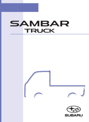 SUBARU SAMBAR TRUCK 2022, 2023, 2024 & 2025 OWNERS MANUAL IN ENGLISH